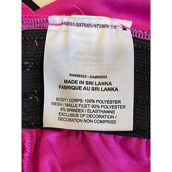 Nike Women Performance Running Romper SU190901LMS Smocked Waist Pink Size Small - Picture 5 of 6